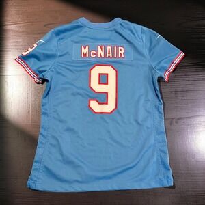 Nike Steve McNair Tennessee Titans Houston Oilers Throwback Jersey Women Medium